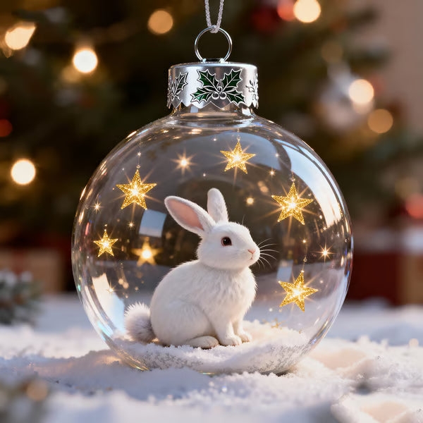 2026 ❄️ Holiday Animal Crystal Glass Ornament