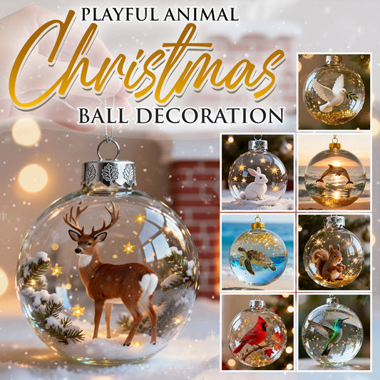2026 ❄️ Holiday Animal Crystal Glass Ornament