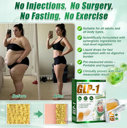 𝗖𝗮𝗿𝗲𝗕𝗿𝗲𝗲𝘇𝗲® GLP-1 𝑺𝒍𝒊𝒎 𝑭𝒂𝒔𝒕 7 𝑫𝒂𝒚𝒔 Metabolic Support Oral Film